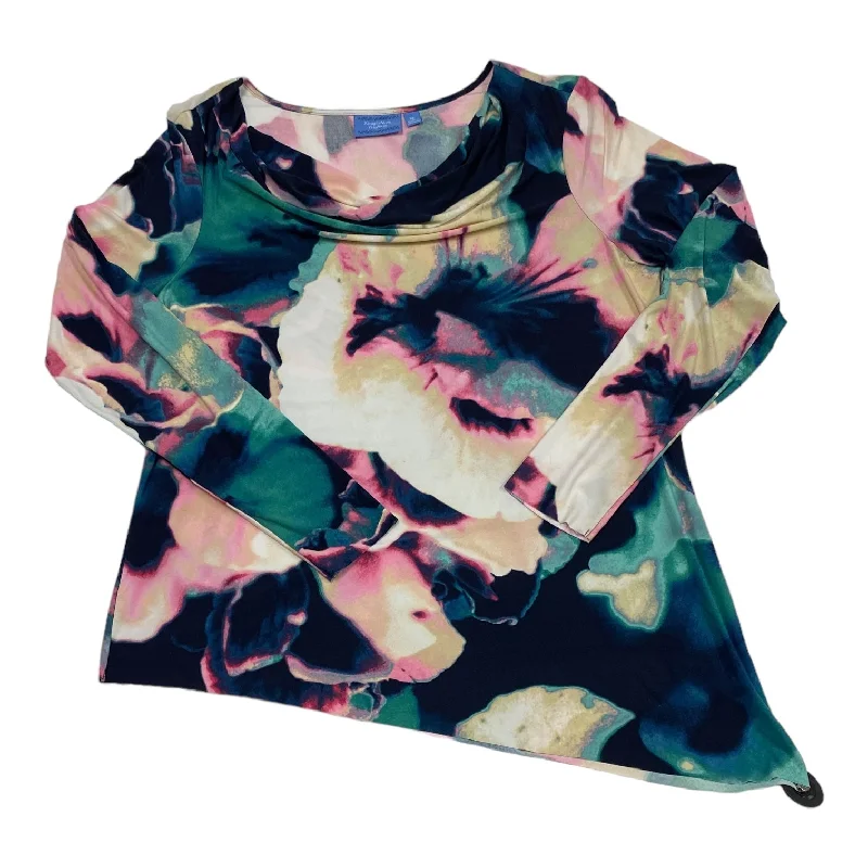 Deal of the Week Multi-colored Top Long Sleeve Simply Vera, Size Xl