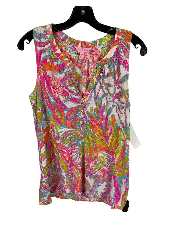 Exclusive Savings Multi-colored Top Sleeveless Designer Lilly Pulitzer, Size Xs
