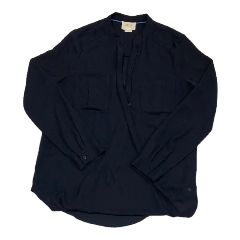 Major Savings Navy Top Long Sleeve Maeve, Size 0