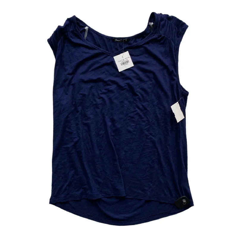 Early Bird Discount Navy Top Sleeveless Staccato, Size L