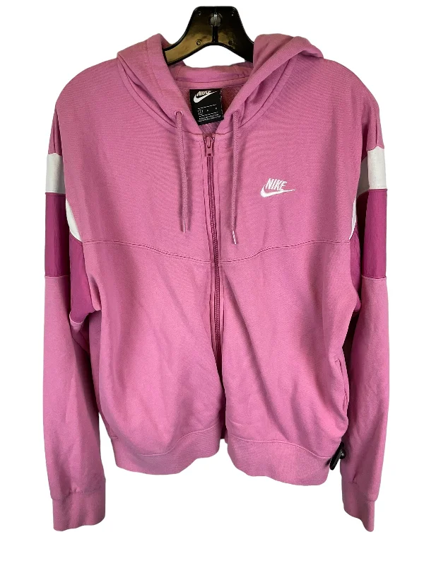 Price Buster Pink Athletic Jacket Nike Apparel, Size L