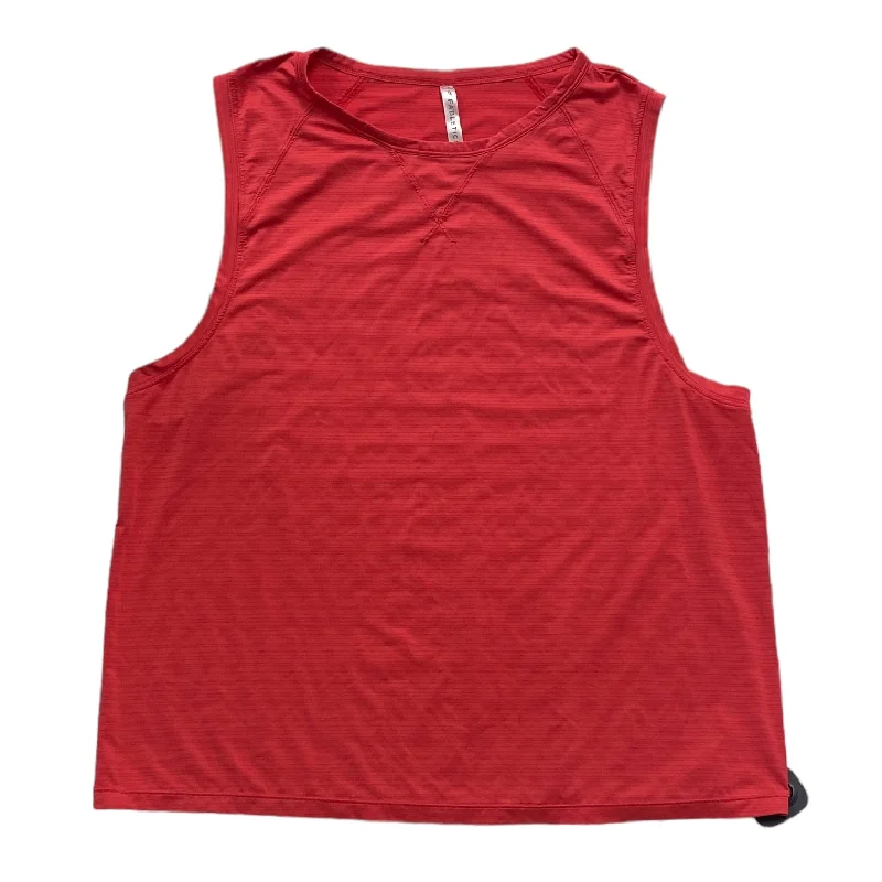 Best Bargains Pink Athletic Tank Top Fabletics, Size Xxl
