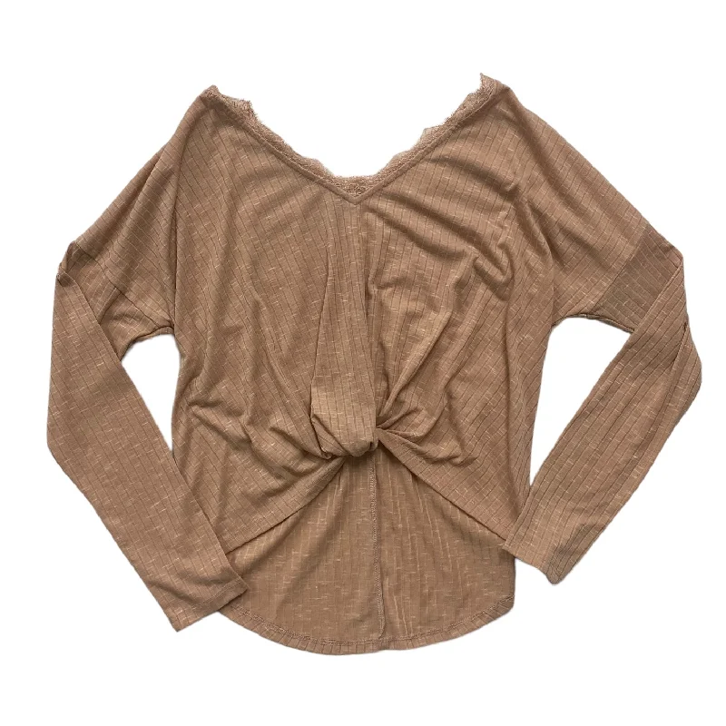 Price Cut Pink Top Long Sleeve Blue Rain, Size M