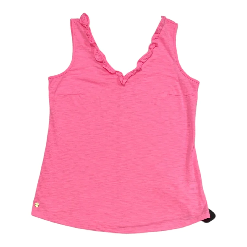 Super Sale Pink Top Sleeveless Designer Lilly Pulitzer, Size S