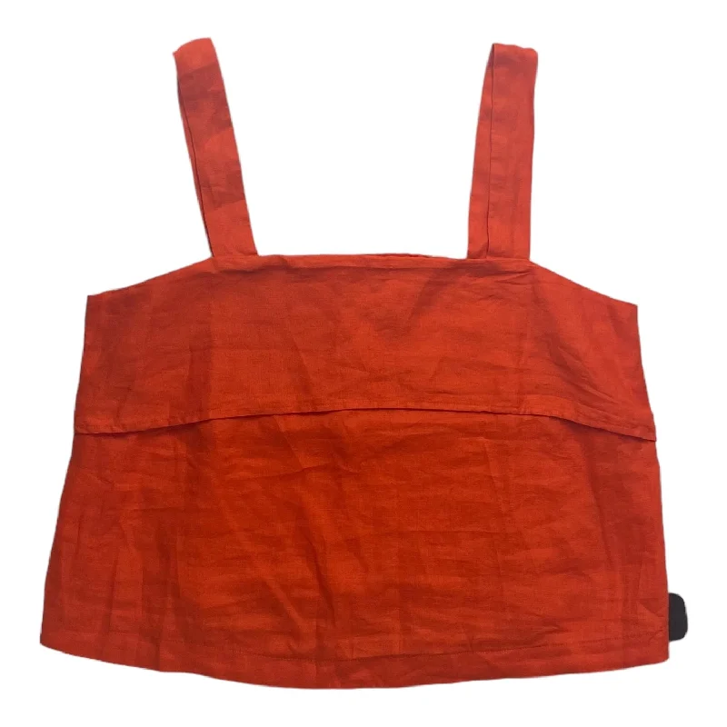 Anniversary Sale Red Top Sleeveless Banana Republic, Size M