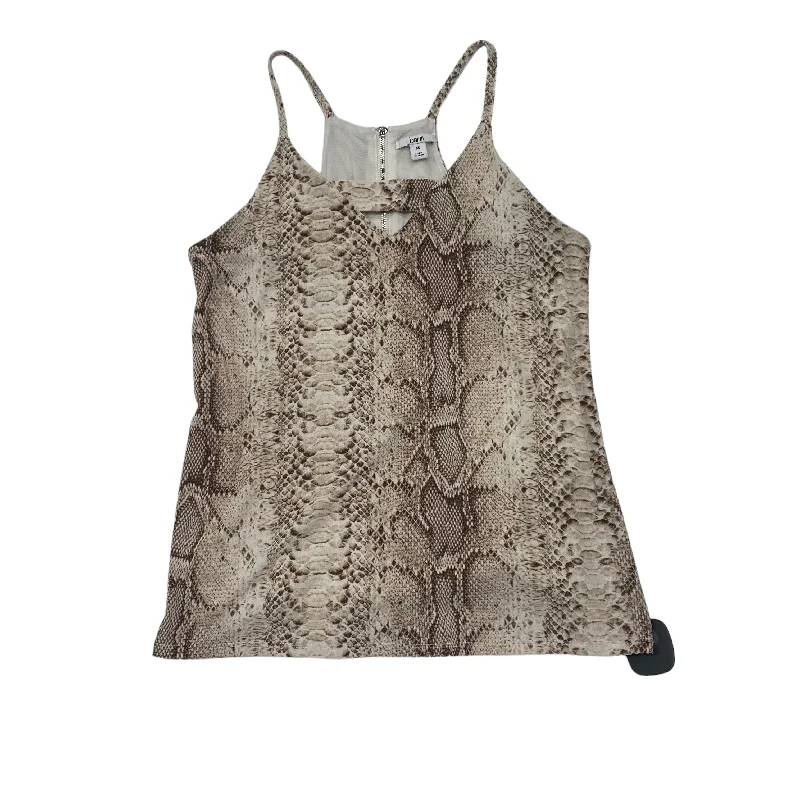 Super Deal Snakeskin Print Top Sleeveless Bar Iii, Size Xs