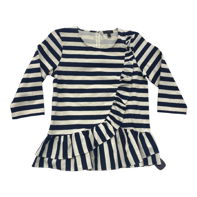Limited Availability Striped Pattern Top Long Sleeve J. Crew, Size S