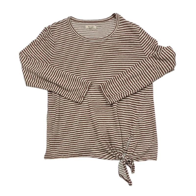 Lowest Price Striped Top Long Sleeve Madewell, Size Xl