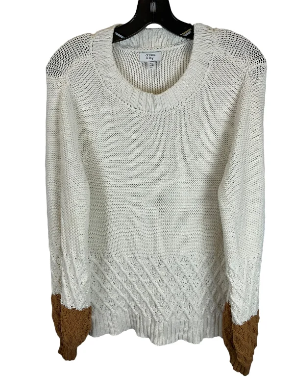 Online Specials Sweater By Crown And Ivy In Cream, Size: Xl