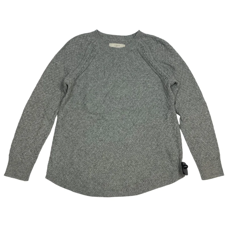 Bargain Blast Sweater By Loft In Grey, Size: M