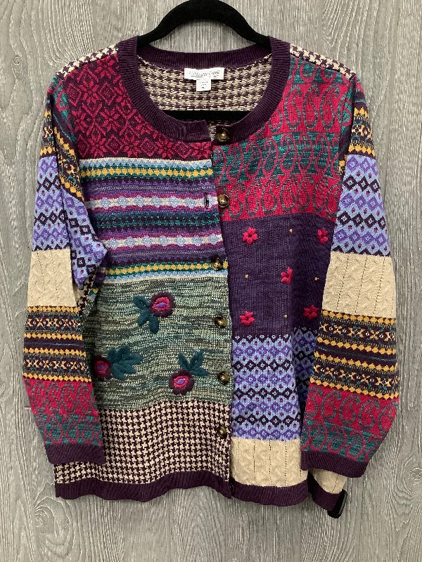 Sale Event Sweater Cardigan By Coldwater Creek In Purple, Size: Lp
