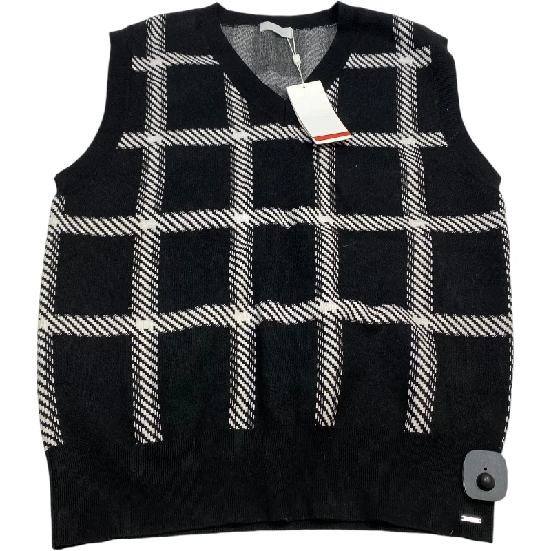 Discount Mania Sweater Short Sleeve By Q2 In Black, Size: M