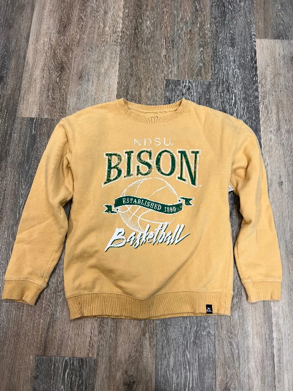 Sweatshirt Crewneck By GAMEDAY Social In Gold, Size: S