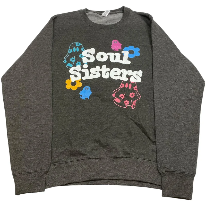Instant Discount Sweatshirt Crewneck By Just Hoods In Grey, Size: M