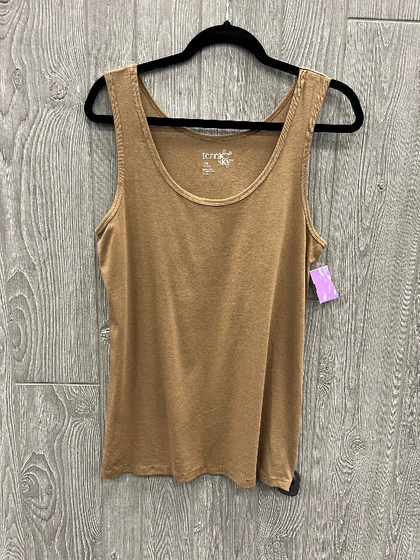 Markdowns Tank Top By Terra & Sky In Brown, Size: Xl
