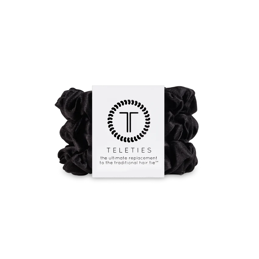 Teleties (Small) Black Scrunchie