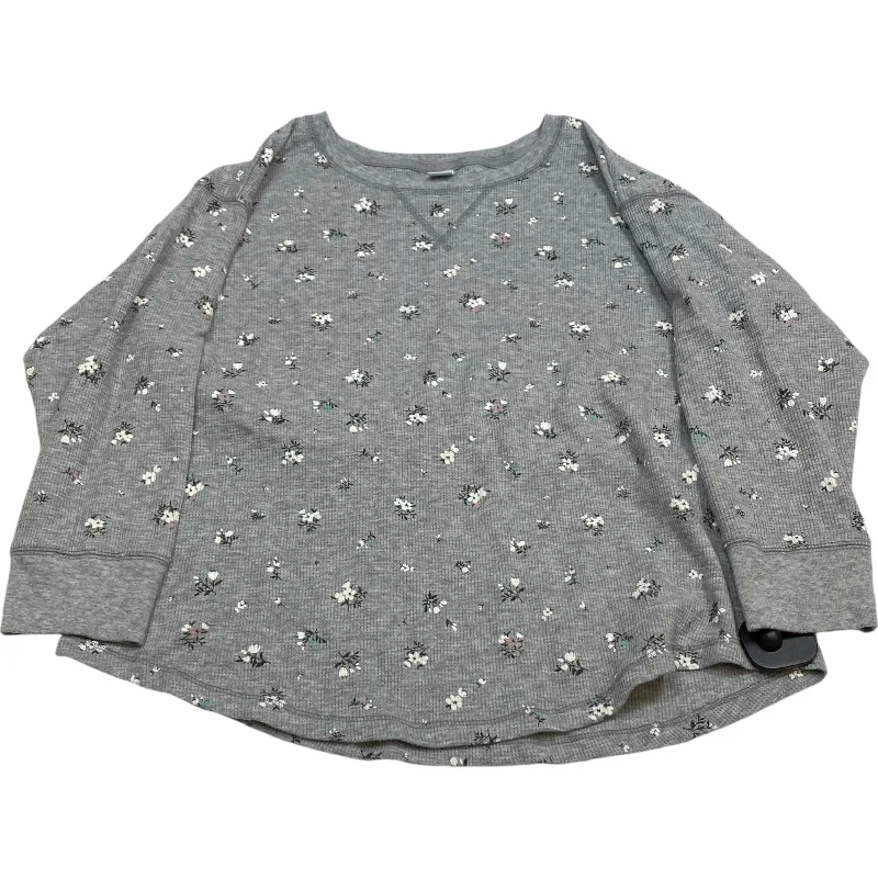 Extra Savings Top 3/4 Sleeve By Old Navy In Grey, Size: M