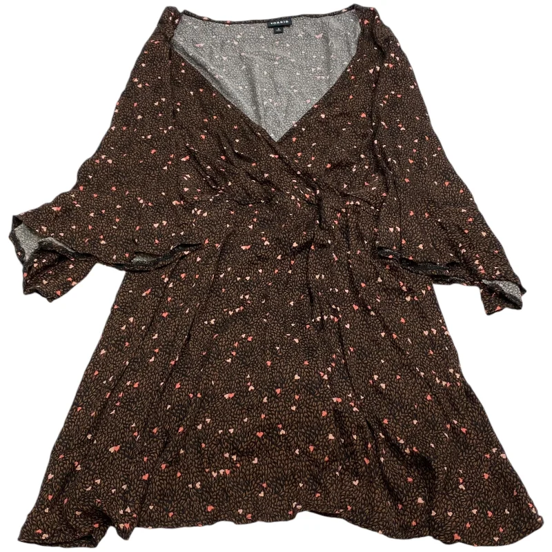 Friends and Family Sale Top 3/4 Sleeve By Torrid In Brown, Size: 4x