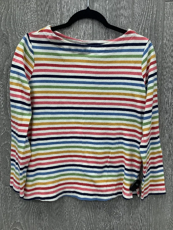 Huge Discounts Top Long Sleeve By Appleseeds In Striped Pattern, Size: L