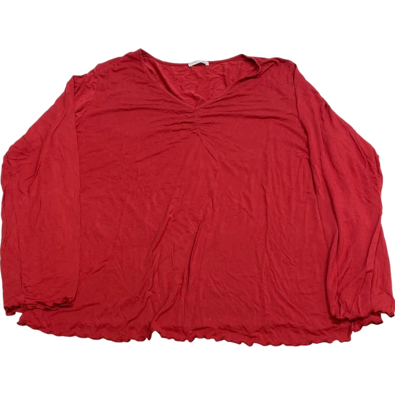 Today Only Top Long Sleeve By Ekouaer In Red, Size: Xxl