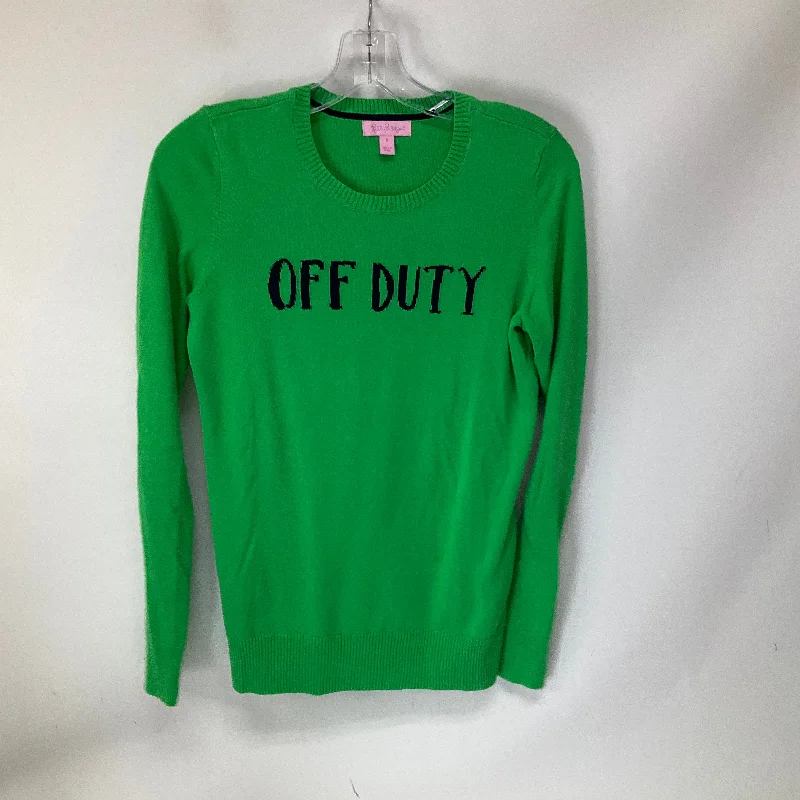 Super Bargain Top Long Sleeve By Lilly Pulitzer In Green, Size: 32