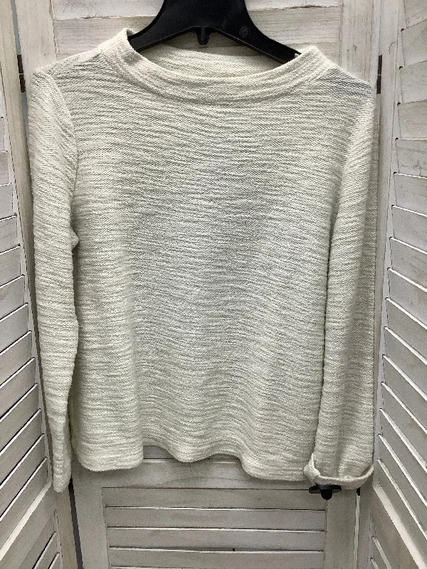 Deal Zone Top Long Sleeve By Loft In Ivory, Size: M