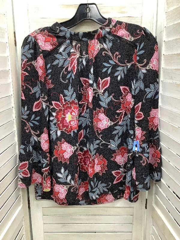 Deal Alert Top Long Sleeve By Loft In Multi-colored, Size: S