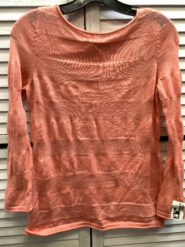 Hurry In Top Long Sleeve By Loft In Pink, Size: M