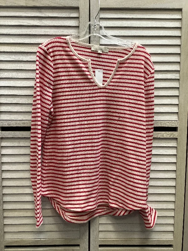 Today's Special Top Long Sleeve By Loft In Striped Pattern, Size: Xl