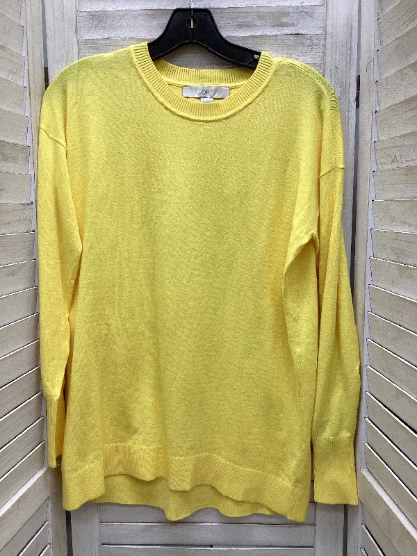 Value Deals Top Long Sleeve By Loft In Yellow, Size: Xs