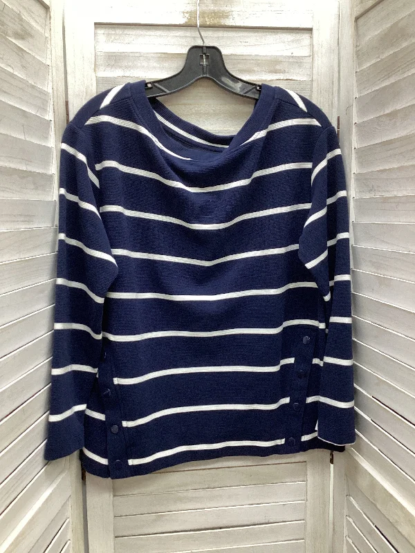Buy More, Save More Top Long Sleeve By Lou And Grey In Striped Pattern, Size: Xs