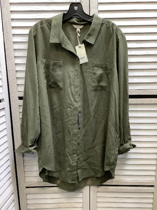 Loyalty Reward Top Long Sleeve By Lucky Brand In Green, Size: Xl