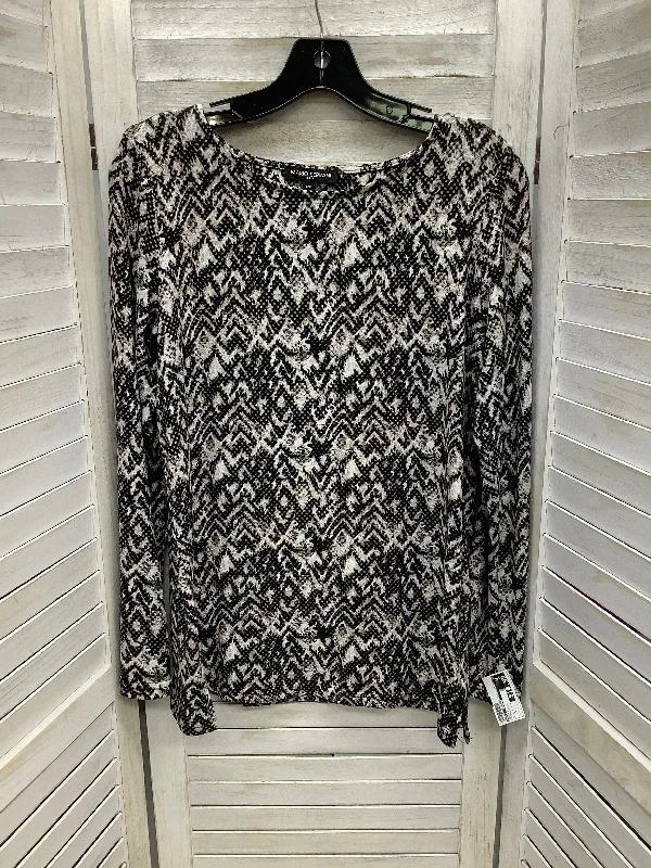 Big Savings Top Long Sleeve By Mario Serrani In Animal Print, Size: S