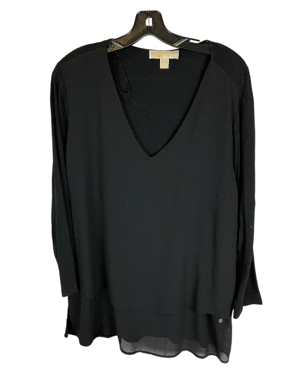 Buy Now Top Long Sleeve By Michael By Michael Kors In Black, Size: Xl