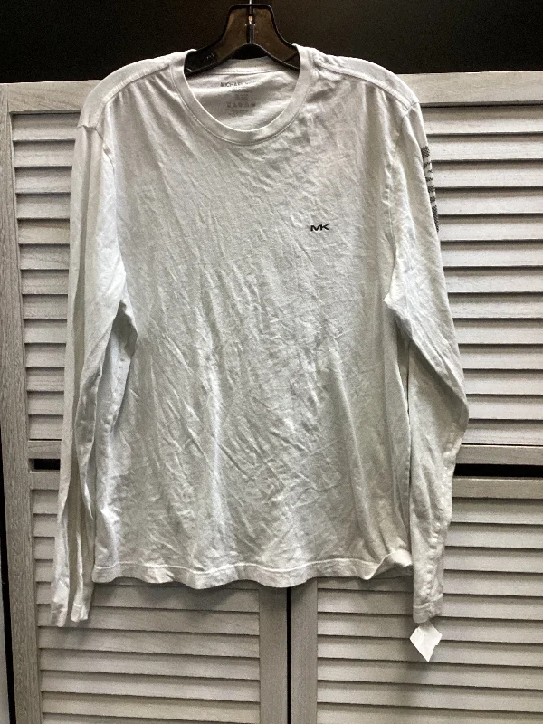 Lowest Prices Top Long Sleeve By Michael By Michael Kors In White, Size: L