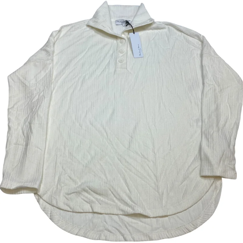 Bonus Savings Top Long Sleeve By Michael Stars In Cream, Size: M