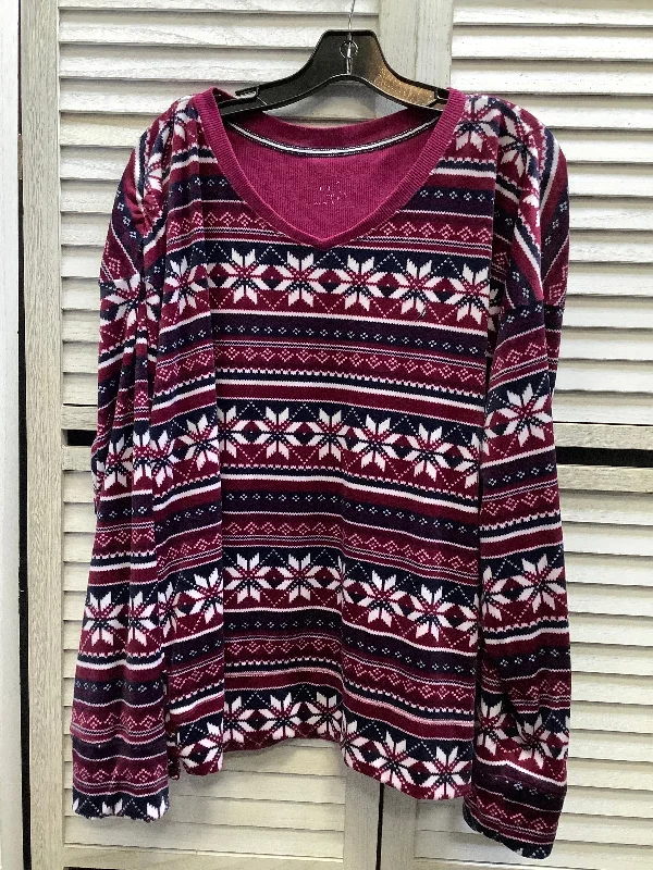 Hurry In Top Long Sleeve By Nautica In Multi-colored, Size: Xl
