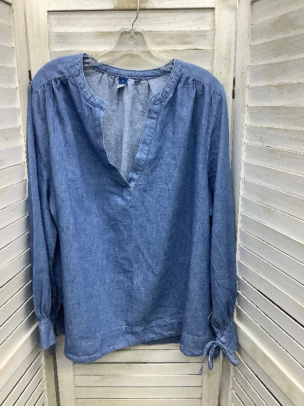 Price Slash Top Long Sleeve By Old Navy In Blue, Size: Xl NWT