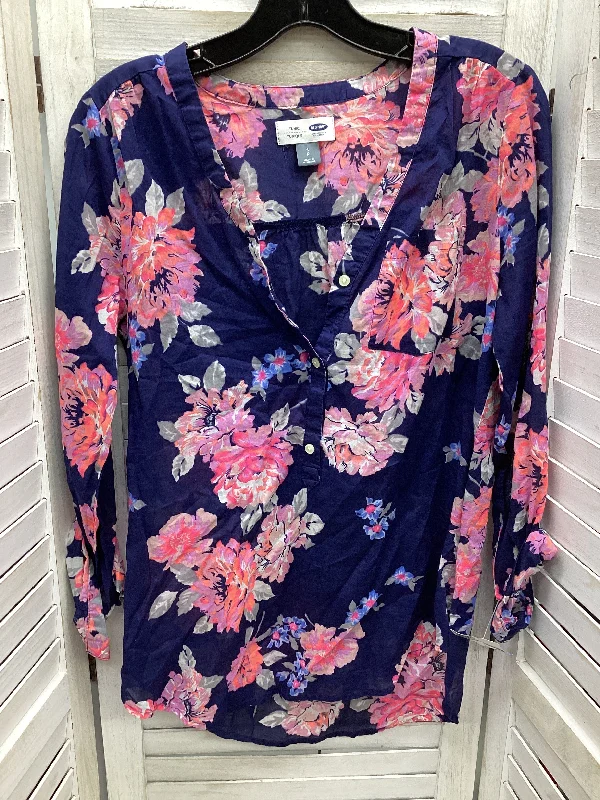 Savings Event Top Long Sleeve By Old Navy In Floral Print, Size: S