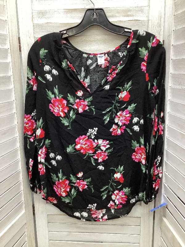 Price Meltdown Top Long Sleeve By Old Navy In Floral Print, Size: S
