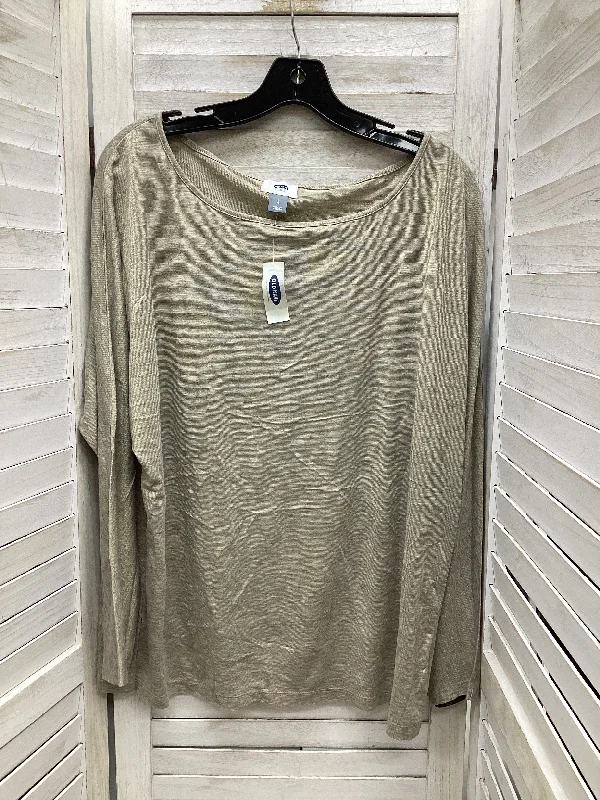 Can't Be Beat Top Long Sleeve By Old Navy In Gold, Size: L