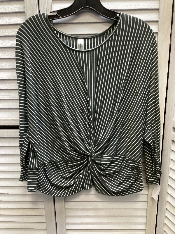New Markdowns Top Long Sleeve By Perseption Concept In Green, Size: Xl