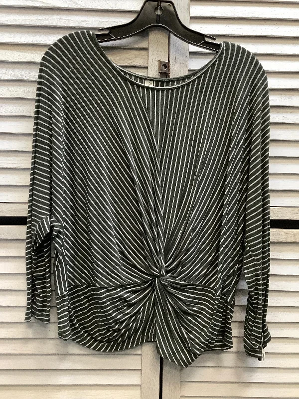 Sale Event Top Long Sleeve By Perseption Concept In Green, Size: Xl