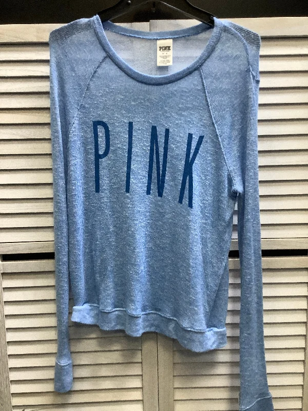Unbeatable Prices Top Long Sleeve By Pink In Blue, Size: M