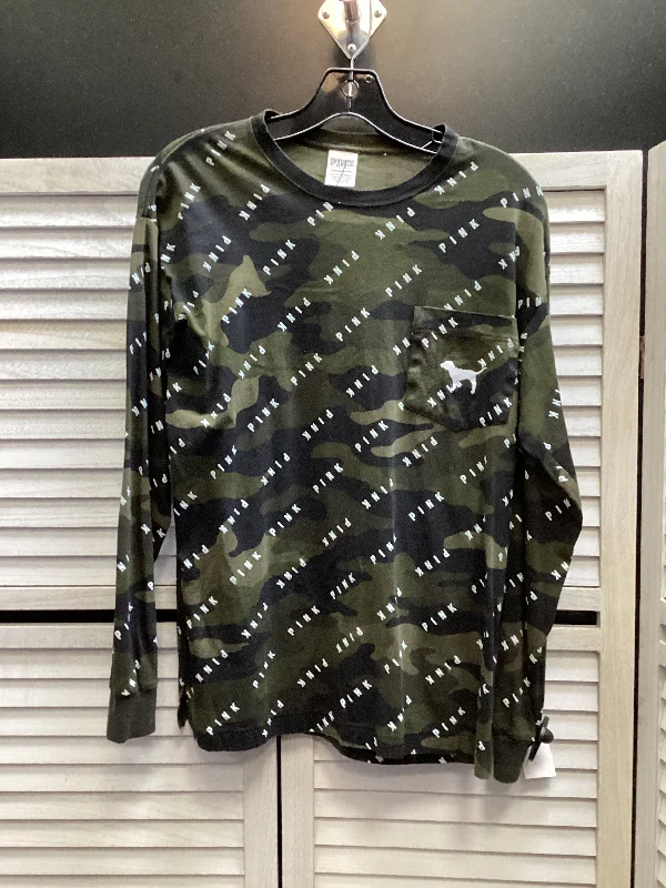 Members Only Top Long Sleeve By Pink In Multi-colored, Size: Xs