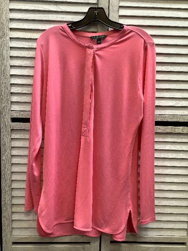 Discount Extravaganza Top Long Sleeve By Ralph Lauren In Pink, Size: Xl