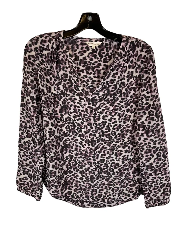 Price Drop Top Long Sleeve By Rebecca Taylor In Purple, Size: S