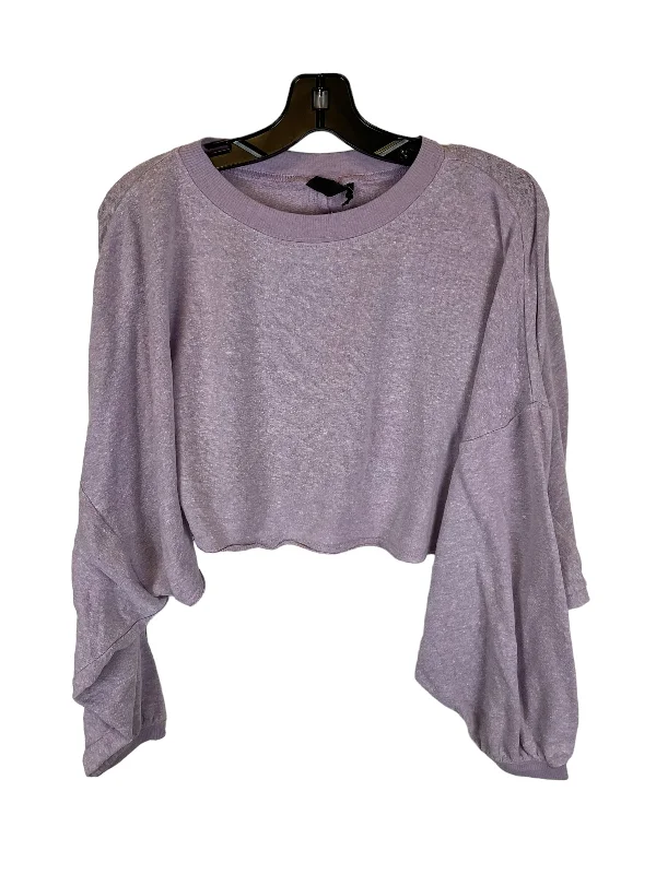 Price Break Top Long Sleeve By Urban Outfitters In Purple, Size: Xs