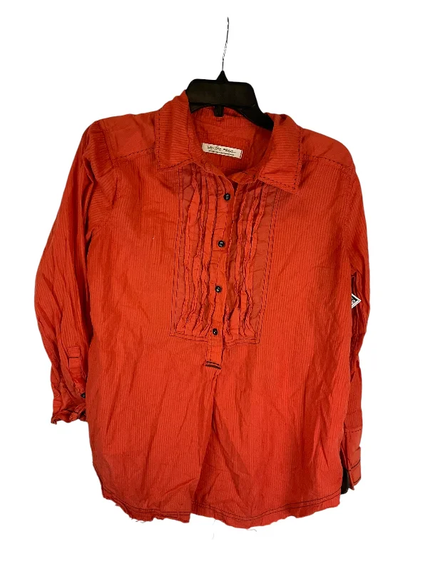 Low Prices Top Long Sleeve By We The Free In Orange, Size: M