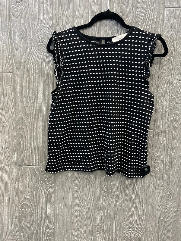 Final Clearance Top Short Sleeve By Loft In Black, Size: Sp